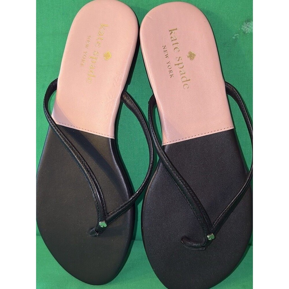 KATE SPADE Cabana Colorblock Sandals Size 6 Strap Thong Womens Flat Shoes Woman